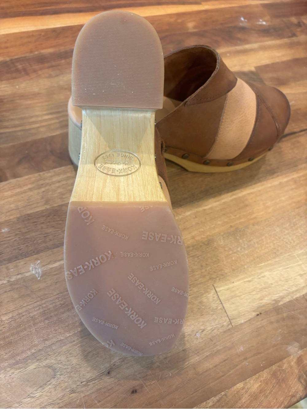 Kork-Ease Brown Suede Slip-On Clog Mules - Picture 11 of 14